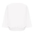 thumbnail image 4 of BLVB Women Blouses Dressy Casual 3/4 Length Sleeve Womens Tops Boat Neck Business Work Tunic Shirts, 4 of 7