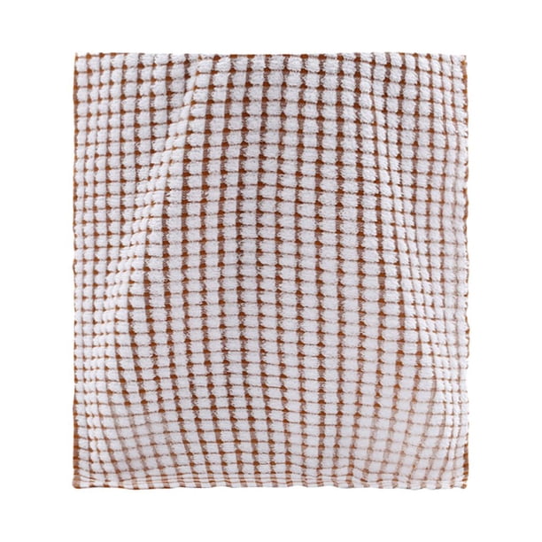 Injueey Paño de plumero de algodón para cocina, paño de cocina seco, limpieza de platos, toalla de té de vidrio absorbente, color marrón Suministros de limpieza para el hogar Marrón
