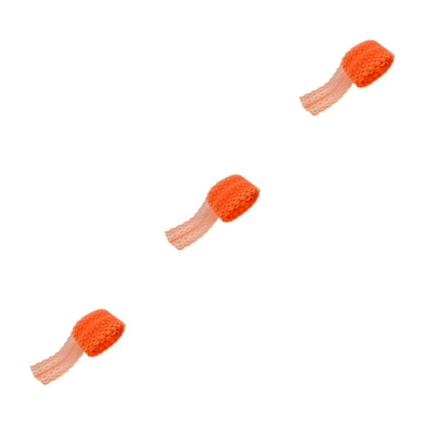 Moyic Hermosos diseños con cinta de encaje blanco: cinta de encaje de ganchillo blanca multifuncional y ampliamente utilizada naranja Type1 NO1