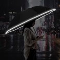 thumbnail image 3 of LED Reflective Strip Umbrella High Water-tight Fabric Umbrella for Effective Sunscreen on Sunny Days  Navy Blue, 3 of 8