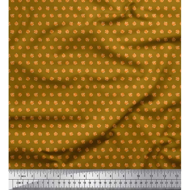 Soimoi Rayon Fabric Dots Shirting Print Fabric by Yard 42 Inch Wide
