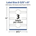 thumbnail image 6 of Avery Matte Clear Wraparound Band Labels, 2-3/8" x 8", 300 Total, 6 of 10