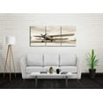 thumbnail image 5 of Vintage Airplane Aircraft Canvas Prints Wall Art Old Paper Airplane Pictures Canvas Artwork 3 Pieces Posters for Living Room Home Decor Stretched and Framed Ready to Hang, 5 of 6