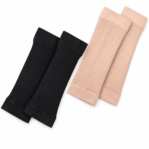 FLORNIX 2 Pairs Arm Shapers for Plus Size Women,Comfortable&Shaping Arm Compression Sleeve Women Upper Arm Sleeves Wraps Slim Arm Compression Sleeve for Arms