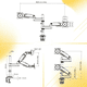 thumbnail image 4 of NB Ergonomic Soporte para 2 Monitores de 17"-35" |  Ajustable con Giro, 4 of 8