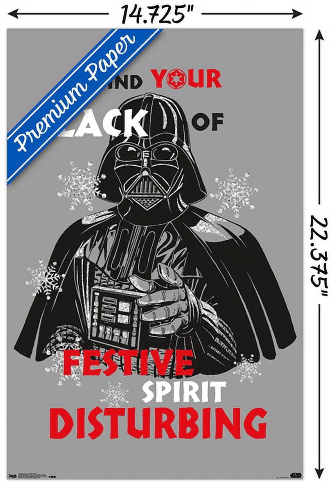 Star Wars: Saga - Festive Spirit Wall Poster, 14.725" x 22.375"
