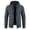 Navy, variant on Coat for Men Jackets for Men Hooded Long Sleeved Zipper Pocket Outerwear Solid Color Warm Jacket Loose Fit Work Tops Navy