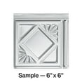 thumbnail image 1 of FASÄDE Traditional Style 4 Decorative Vinyl Backsplash Panel in Brushed Aluminum (6X6 Inch Sample), 1 of 5