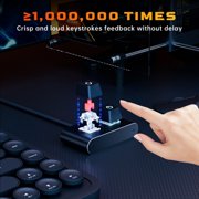 Aluminum Button PC Power with LED Indicators & Mechanical Keys for Desktop Case Customization