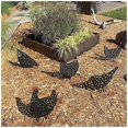 thumbnail image 1 of Juego de 5 adornos de patio de gallinas realistas, adorno de silueta de patio con forma de pollo para césped, camino, acera, jardín, 1 of 2