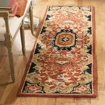 SAFAVIEH Classic Chandler Oriental Wool Runner Rug, Burgundy/Black, 2'3" x 10'