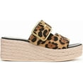 thumbnail image 2 of Franco Sarto Women's Taziana Espadrille Platform Slide Sandal Leopard Print 6M, 2 of 4