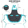 thumbnail image 2 of Delantal de cocina para mujer con bolsillo, delantal de cocina para mujer, bonito delantal, aproximadamente 62*72 cm, 2 of 5