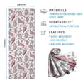 thumbnail image 2 of Pink Dinosaurs Palms Bones Pattern Hot Yoga Mat Towel Non Slip for Hot Yoga - Quick-Drying Yoga Mat Cover with 4 Corner Pockets with Travel Bag - Hot Yoga Towel Non Slip 70"x26", 2 of 6