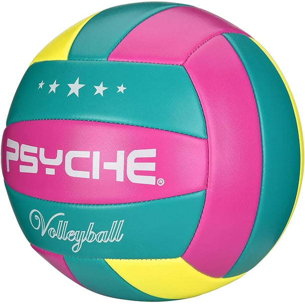 AIMTYD Volleyball Taille Officielle 5, Ballons de Volleyball Intérieurs et  Extérieurs Doux pour Enfants/Adultes Gym Jeux de Plage Jouer 