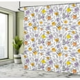 thumbnail image 5 of Ambesonne Botanical Shower Curtain, Round Blots and Leaves, 69"Wx75"L, Multicolor, 5 of 5