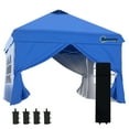 thumbnail image 1 of Outsunny 10' x 10' Pop Up Canopy Tent, Instant Sun Shelter, Blue, 1 of 10