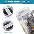 thumbnail image 5 of SKYSONIC Stainless Steel Tumbler Car Handle Water Cup 40 oz Vacuum Insulated Tumbler with Straw for Car Travel Sport - Street Scene, 5 of 7