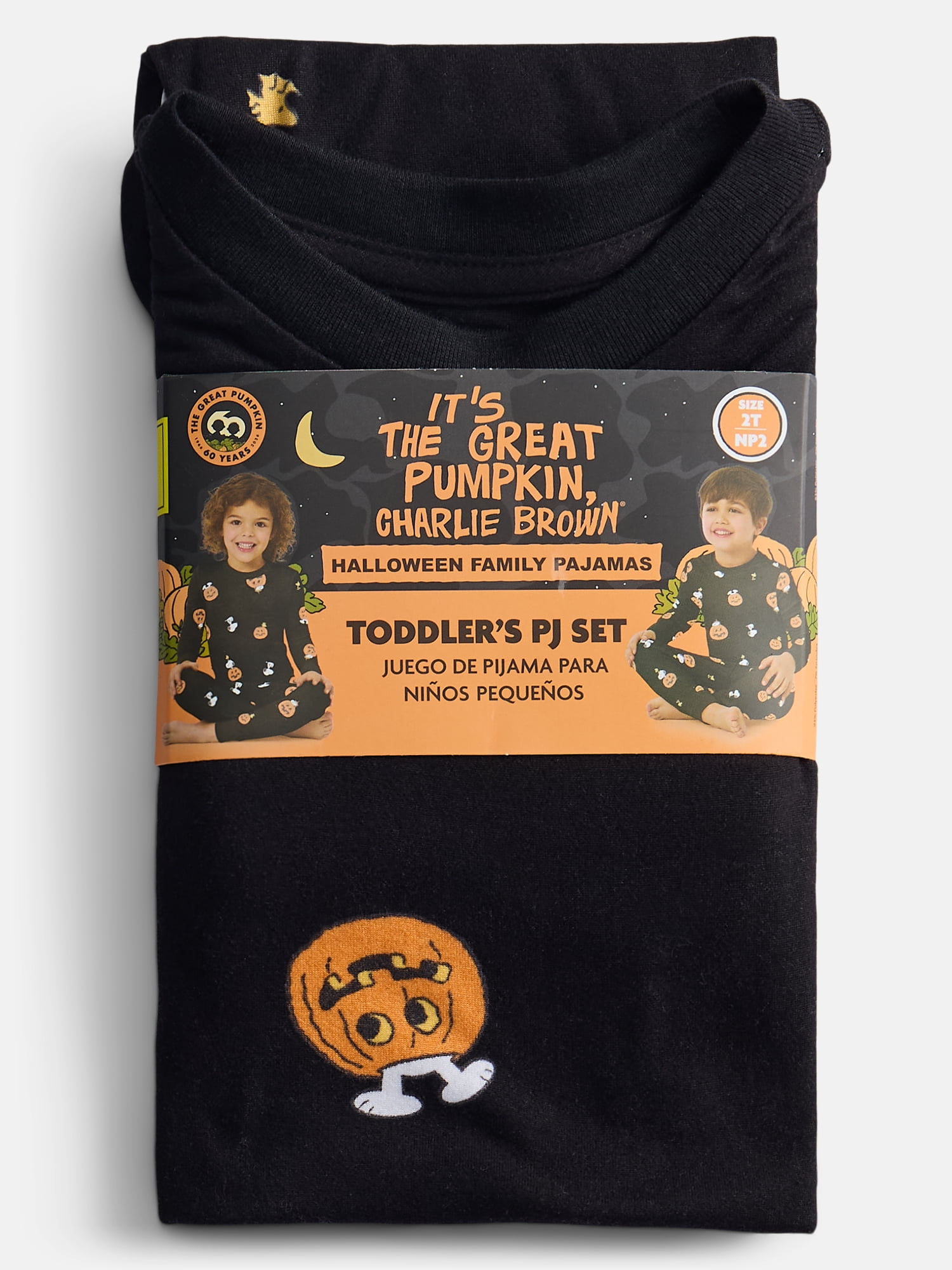 Peanuts Halloween Unisex Infant Snoopy Matching Family One-Piece Pajama Set, Sizes 6M to 18M