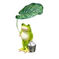 thumbnail image 2 of Garden Statue,Resin Ornament Funny DIY Miniature Figurines for Outside Pond Pool Patio Porch Backyard Miniature Bright Colors Blend Perfectly With The Pond Scenery(A), 2 of 7