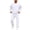 White, variant on Delconic Mens Spring Fall Sweatshirt and Jogger Set Casual Athletic Tracksuit Crewneck Pullover and Tapered Sweatpants Outfit Beige L