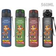 thumbnail image 3 of Nuevo vaso de agua Sonic Hedgehog de 560 ml, de plástico azul y negro, a prueba de fugas, portátil, para viajes al aire libre, para deportes, hermoso regalo para buenos amigos, 3 of 5