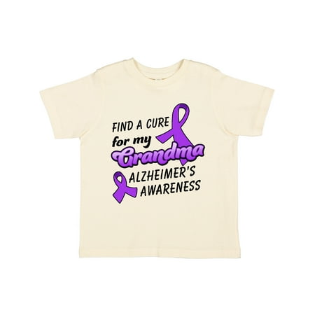 

Inktastic Alzheimer s Awareness Find a Cure for my Grandma Gift Toddler Boy or Toddler Girl T-Shirt