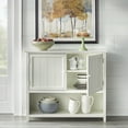 thumbnail image 2 of TMS Chase 42" Open Shelf Sideboard Buffet, White, 2 of 5