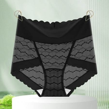 uublik Lace Panties Womens Black Ladies Seamless Brief Lightweight Womens Lace Panties