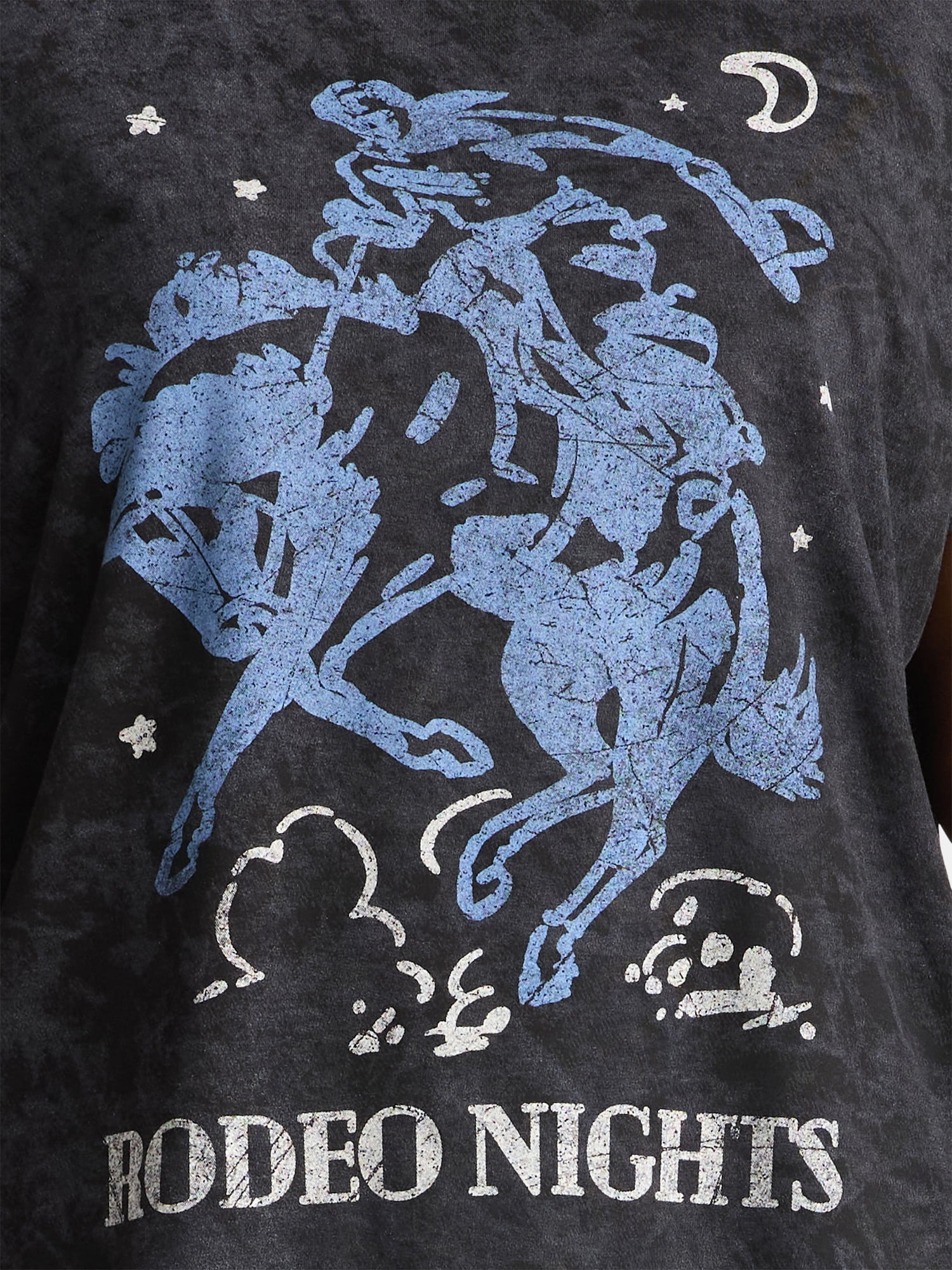 Terra & Sky Women's Plus Rodeo Nights Graphic Tee, Sizes 0X-5X