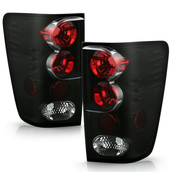Black Smoke Fits 2004-2015 Titan Pickup Tail Lights Lamps Left Right Pair Set