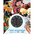 thumbnail image 5 of Crzoe 2.8 Cu.Ft Chest Freezer with Removable Basket and Bottom Defrost Water Drain Top Open Door Freestanding, Mini Freezer, Deep Freezer with Adjustable 7 Thermostat for Apartment/Home,Black, 5 of 7
