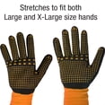 thumbnail image 5 of MaxGrip Men's Orange Glove, Large, 5 of 6