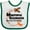 White and Green, variant on Inktastic Multiple Sclerosis Awareness Butterfly Ribbon Boys or Girls Baby Bib