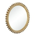 thumbnail image 5 of DecMode 35" x 35" Gold Wall Mirror with Beaded Detailing, 5 of 7
