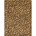 thumbnail image 1 of Unique Loom 3125059 Leopard Animal Print Area Rug, 9 x 12 Feet, Light Brown/Black, 1 of 10