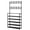 Black, variant on Freestanding Coat Rack with 5 Tier Shoe Bench Multifunctional Hall Tree Metal 24 Inch Black for Entryway Bedroom Living Room Mudroom