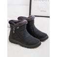 thumbnail image 6 of LUXUR Womens Winter Snow Boots Plush Lined Keep Warm Zipper Ankle Booties, 6 of 8