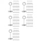 thumbnail image 1 of 100 Soportes para Números de Mesa de 3,35 Pulgadas, Soporte para Tarjetas de Lugar, Soportes para Números de Mesa para Boda, Fiesta, Graduación, Recepción D, 1 of 5