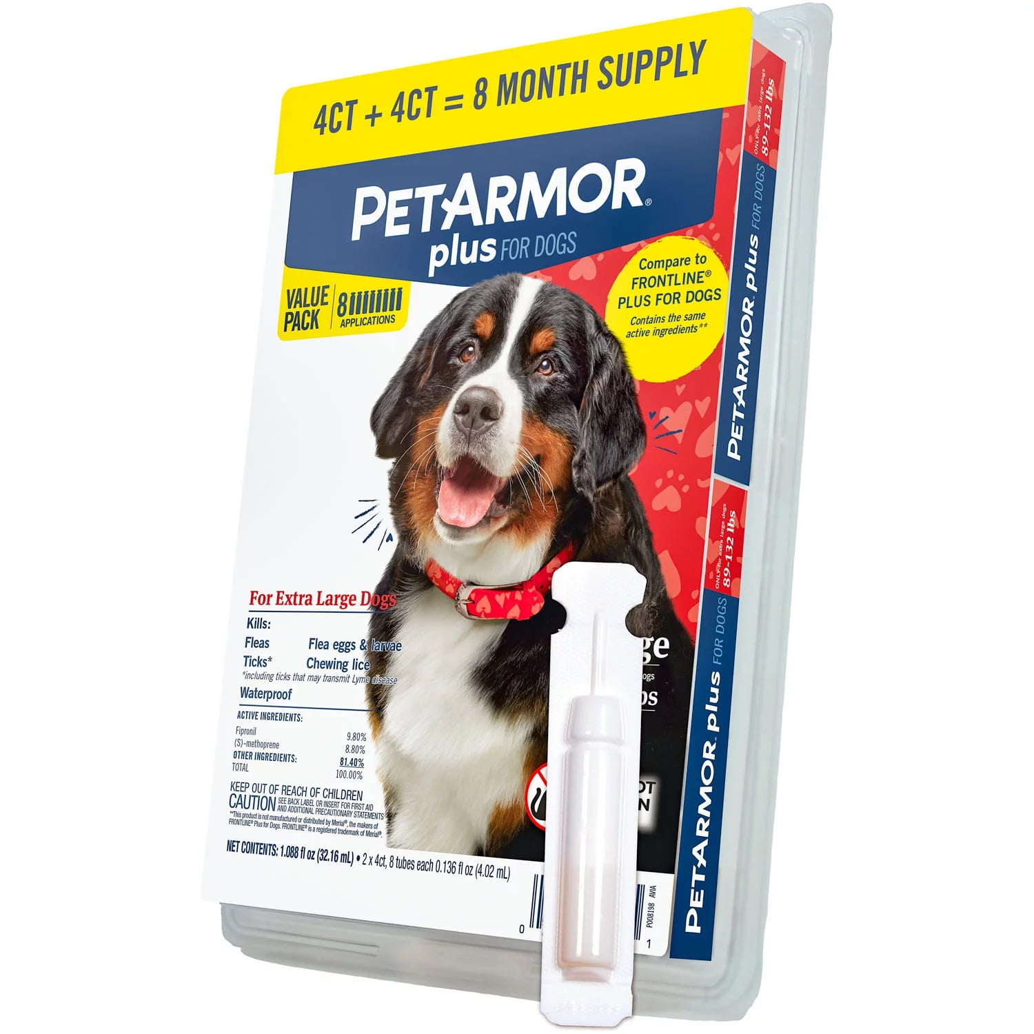Petarmor plus for dogs 89 132 lbs hotsell