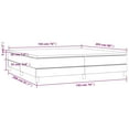 thumbnail image 4 of vidaXL Box Spring Bed with Mattress White 193x203 cm King Faux Leather, 4 of 5