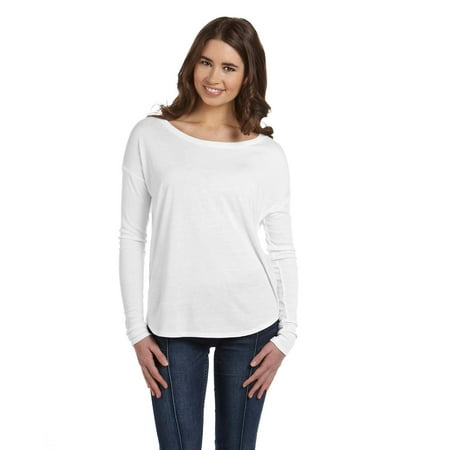 Download Bella + Canvas-Ladies Flowy Long-Sleeve T-Shirt With 2X1 Sleeves-8852 | Walmart Canada