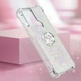 thumbnail image 6 of Glitter Clear Sparkly Bling Case for Xiaomi Redmi A1, Rugged Shockproof Flowing Liquid Floating Cover for Women with Ring Holder Phone Case for Xiaomi Redmi A1  Colorful, 6 of 14