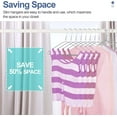 thumbnail image 3 of Specilite Wire Hangers, Metal Wire Clothes Hanger Ultra Thin Space Saving, 50 Pack, 16.7 inch, 3 of 6
