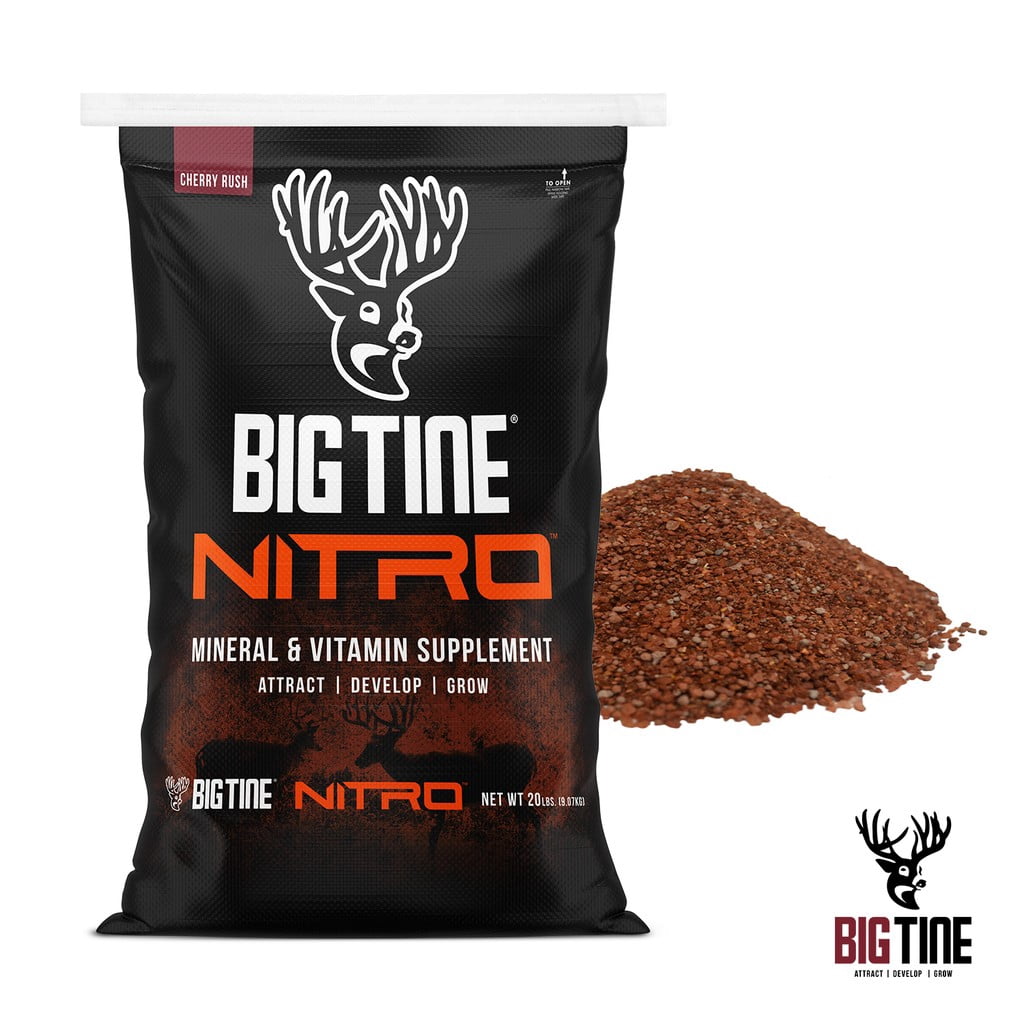 Big Tine Nitro Mineral and Vitamin Supplement for Hunting Attractants 20 lb Bag