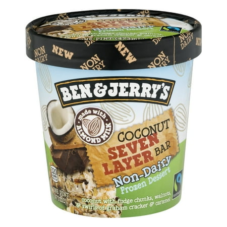 Ben & Jerrys Non Dairy Coconut 7 Layer Frozen Dessert - 16oz