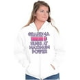 thumbnail image 3 of Grandma Hugs Cute Gigi Nana Gram Womens Plus Size Graphic Zipper Hoodie Brisco Brands 3X, 3 of 5