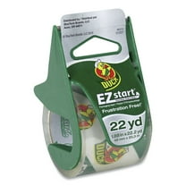 Duck Brand EZ Start Carton Packaging Tape with Disp. - 1.88" Width x 22.2 Yd. Length - 2.60 mil - Dispenser Included - 1 / Roll - Clear