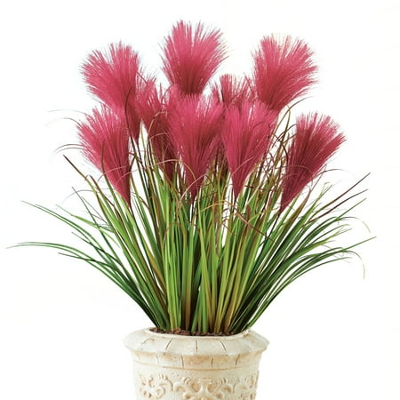 Faux Pampas Grass Picks Set Of 3 Outdoor Or Indoor Decorative