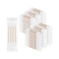 thumbnail image 1 of wonima405 Cotton Swabs Individually Wrapped Cotton Swab Organic Travel Double Tipped Bamboo Sticks for Ear, Make-up Double Round Shape 5PCS per Bag, 1 of 1